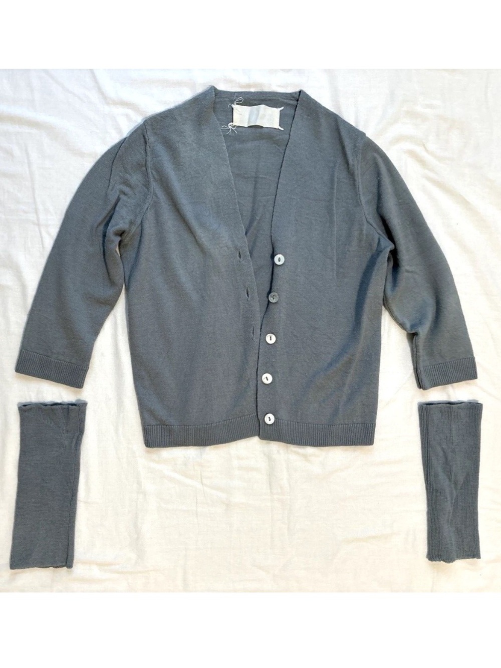 Rare Vintage 1990's Maison Martin Margiela Blue 3 Piece Sweater Top S/M